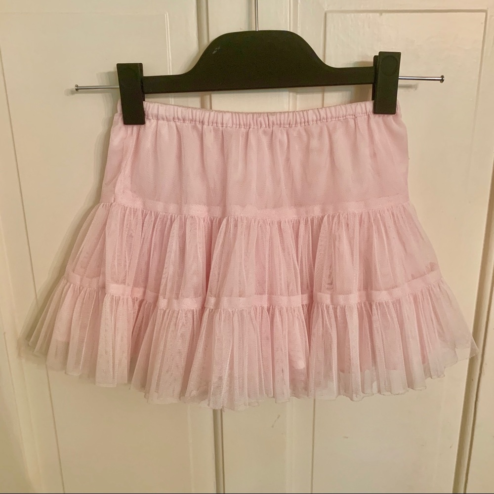 Little girls crinoline ballet pink tull skirt!